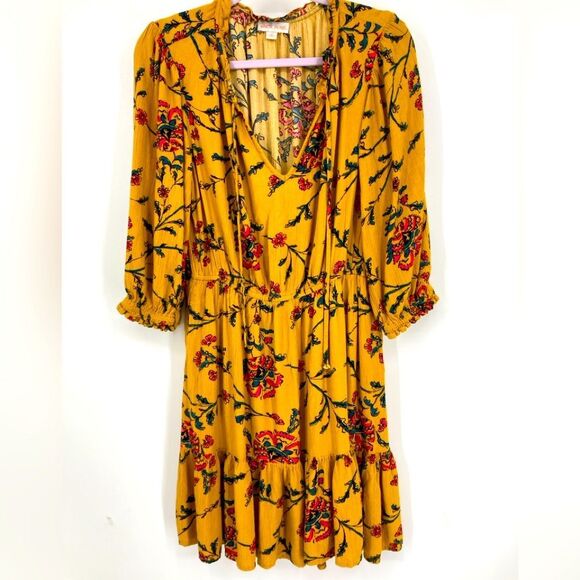 Knox Rose 100% Rayon Floral Mini Dress M - Picture 4 of 8